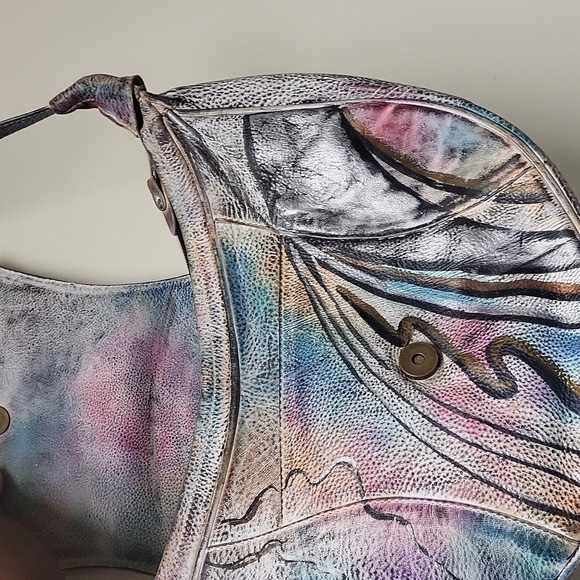 ♡♤Hostpick ♡♤Vintage SMDC Hand painted genuine Leather  CROSSBODY BAG - Picture 3 of 13